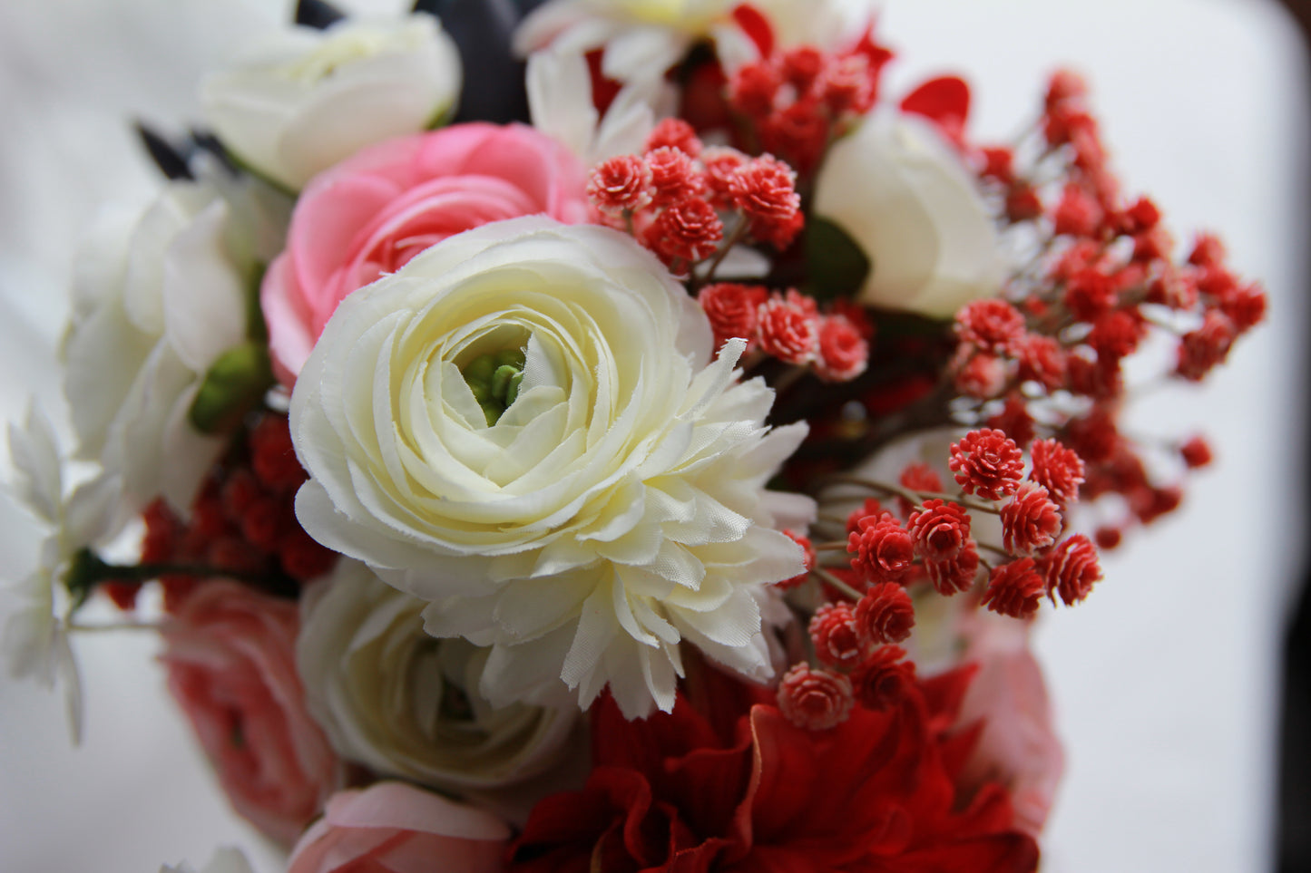 Faux Flower Wedding Bouquet