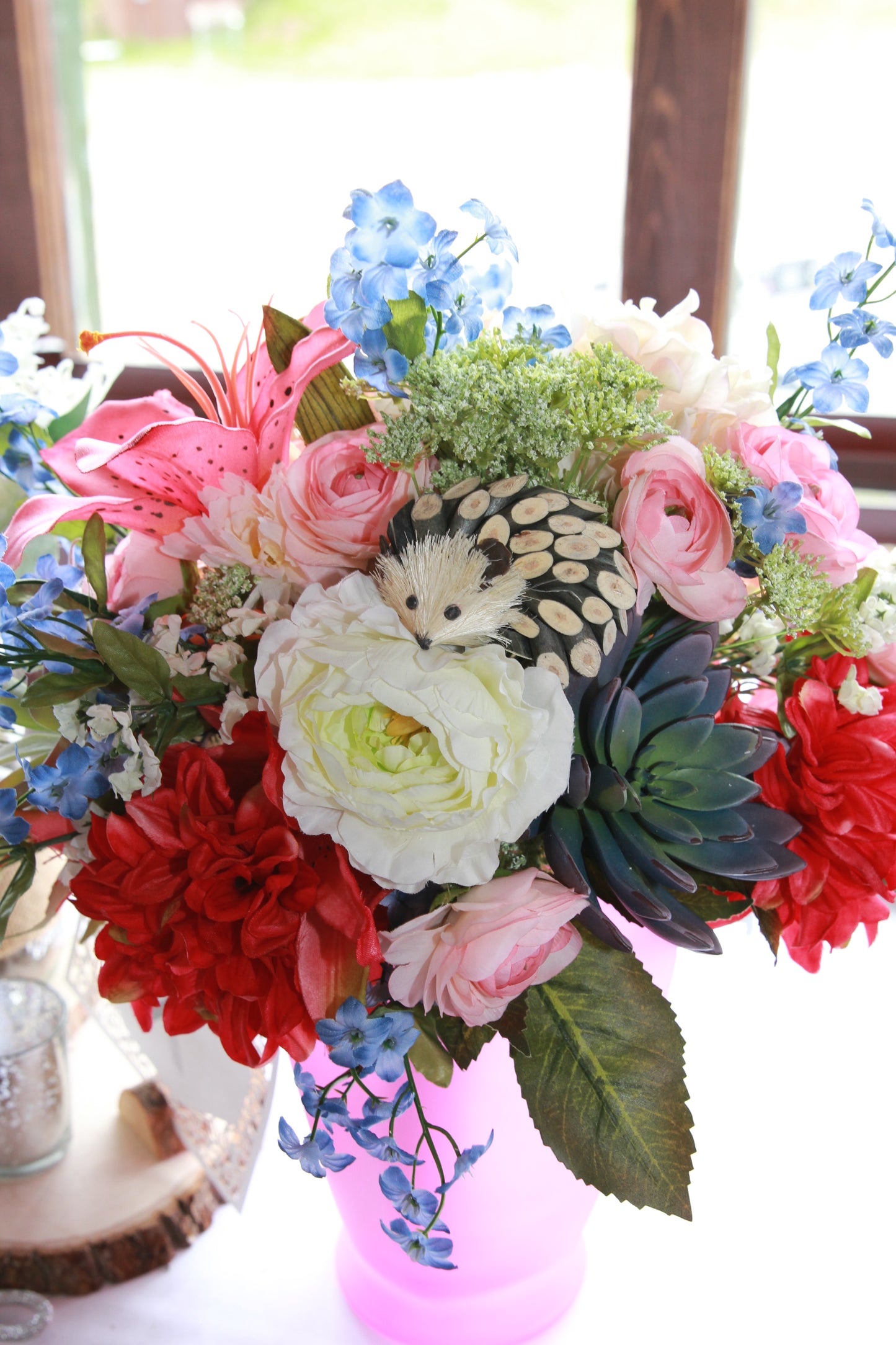 Faux Flower Wedding Bouquet
