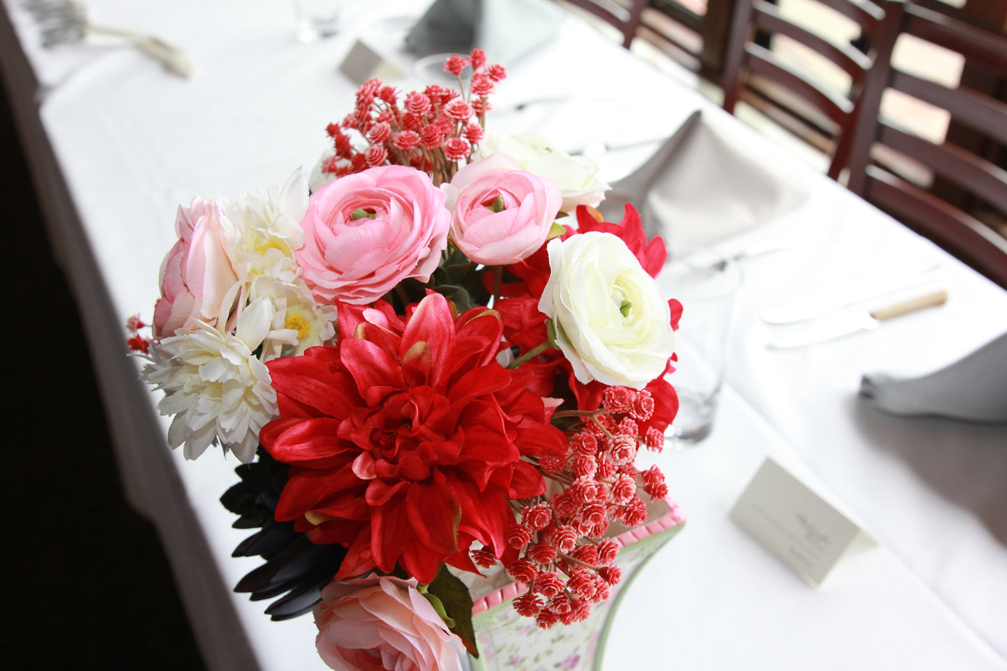 Faux Flower Wedding Bouquet
