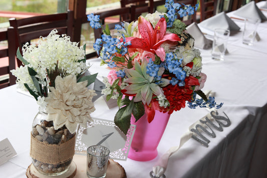 Faux Flower Wedding Bouquet